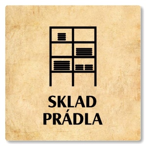 Sklad prádla, 118x118mm, pergamen, Nevada